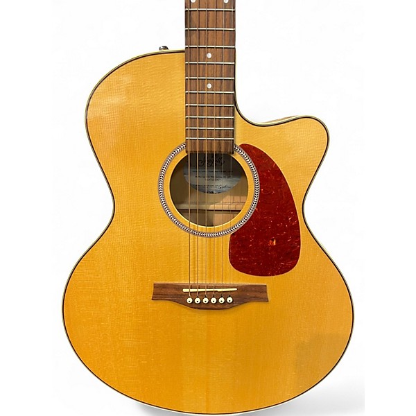 Used Seagull CW MINI JUMBO HG QIT Natural Acoustic Electric Guitar