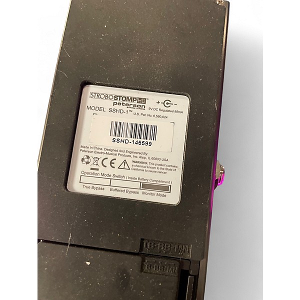Used Peterson strobostomp hd Tuner Pedal