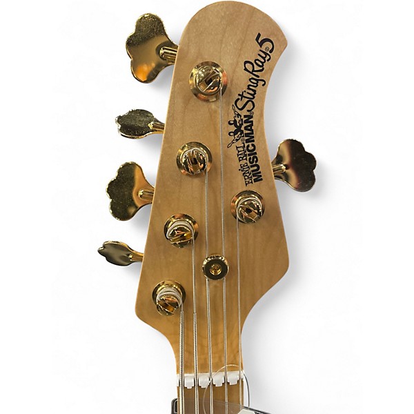 Used Ernie Ball Music Man Stingray HH 5 String SPARKLE BLUE Electric Bass Guitar