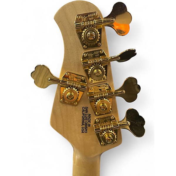 Used Ernie Ball Music Man Stingray HH 5 String SPARKLE BLUE Electric Bass Guitar