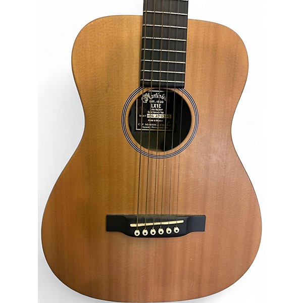 Used Martin LX1E Worn Natural Acoustic Electric Guitar