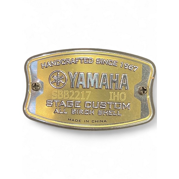 Used Yamaha 5 Piece Stage Custom Black Drum Kit