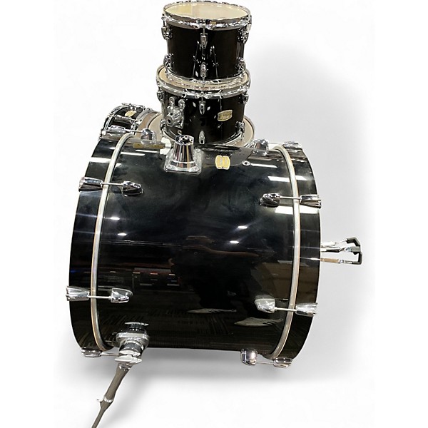 Used Yamaha 5 Piece Stage Custom Black Drum Kit