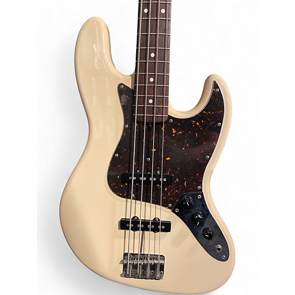 Used 1999 Fender 1962 Reissue Jazz Bass Antique White Electric Bass Guitar