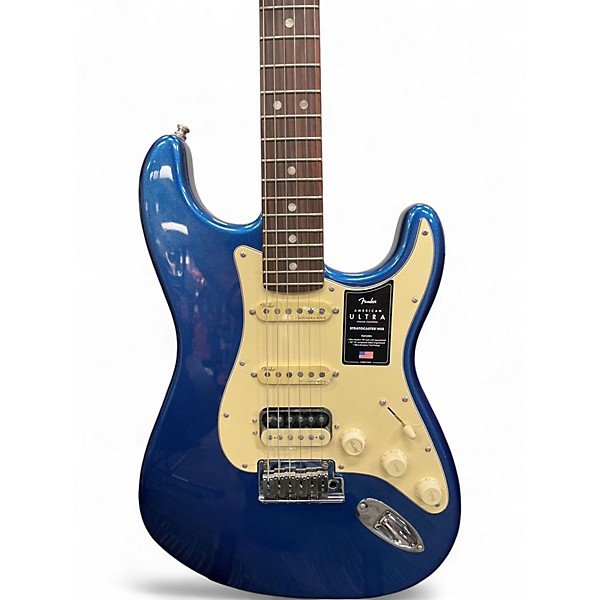 Used Fender American Ultra Stratocaster Blue Solid Body Electric Guitar