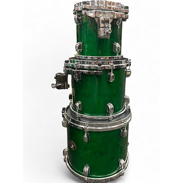 Used TAMA 6 Piece Starclassic  green  Drum Kit