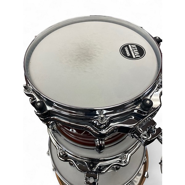 Used TAMA 4 Piece starclassic maple Red to Black Fade Drum Kit