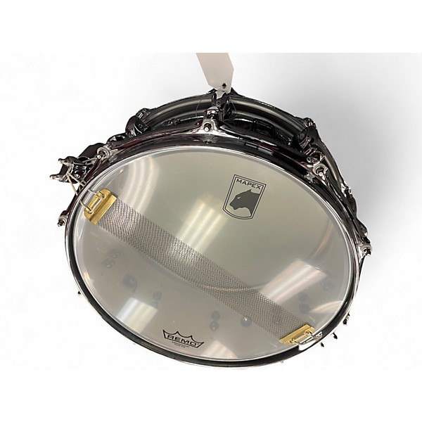 Used Mapex 6.5X14 Black Panther Premium Snare chrome Drum