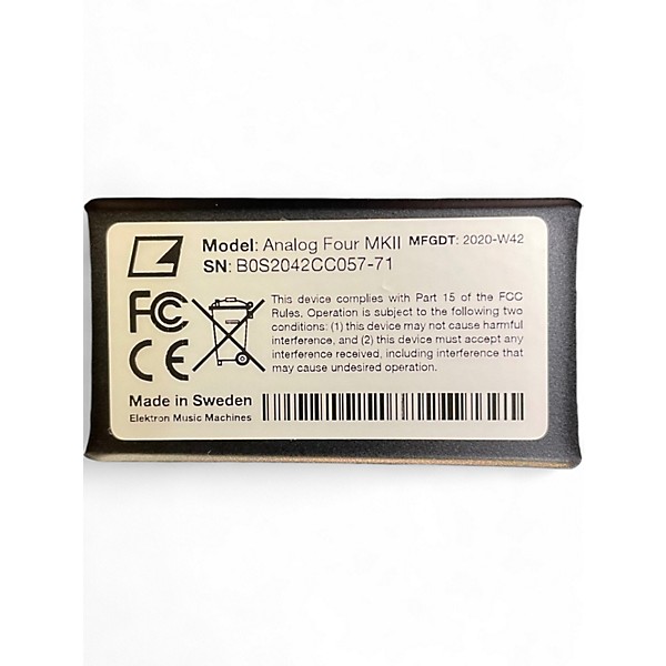 Used Elektron Analog Four  MKii Tabletop Synthesizer  Synthesizer