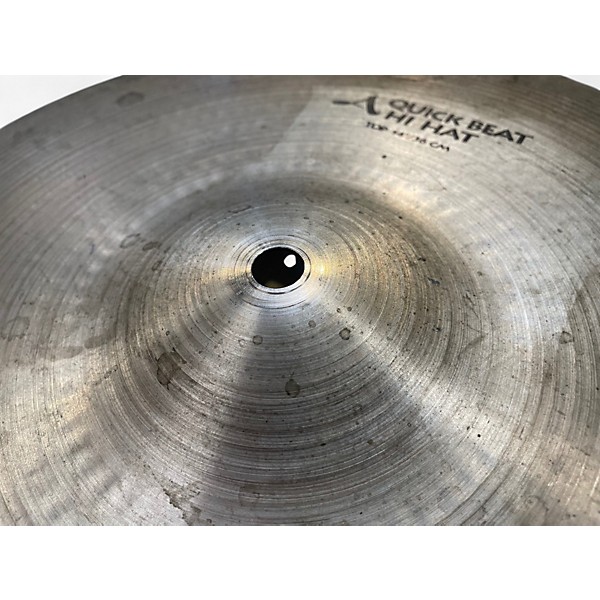 Used Zildjian 14in Quick Beat Hi Hat Pair Cymbal