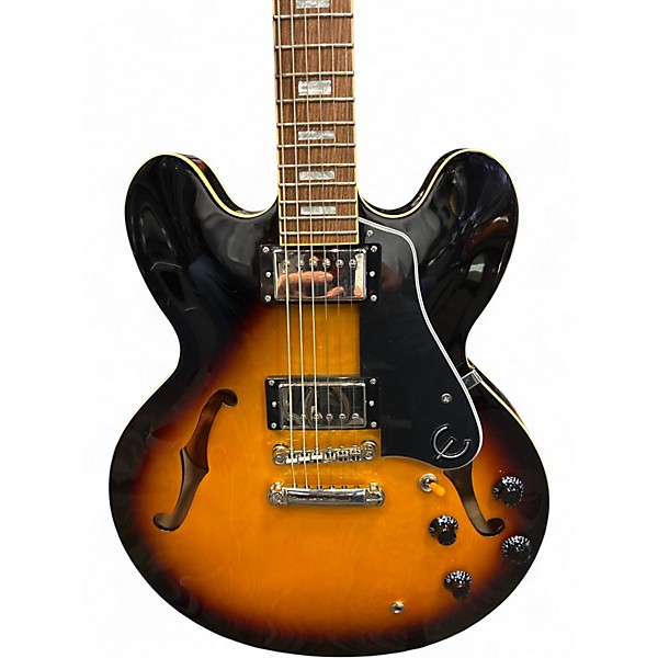 Used Epiphone ES-335 PRO 3 Tone Sunburst Hollow Body Electric Guitar