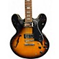 Used Epiphone ES-335 PRO 3 Tone Sunburst Hollow Body Electric Guitar