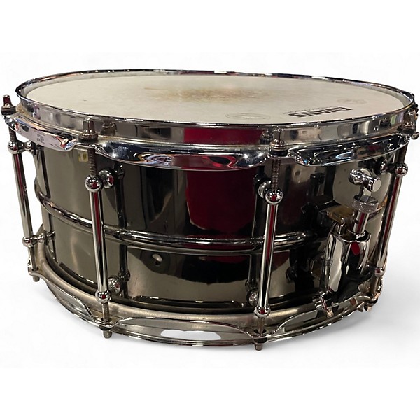 Used Pork Pie 6.5X14 Big Black Bob Snare Black Nickel Drum