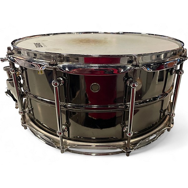 Used Pork Pie 6.5X14 Big Black Bob Snare Black Nickel Drum