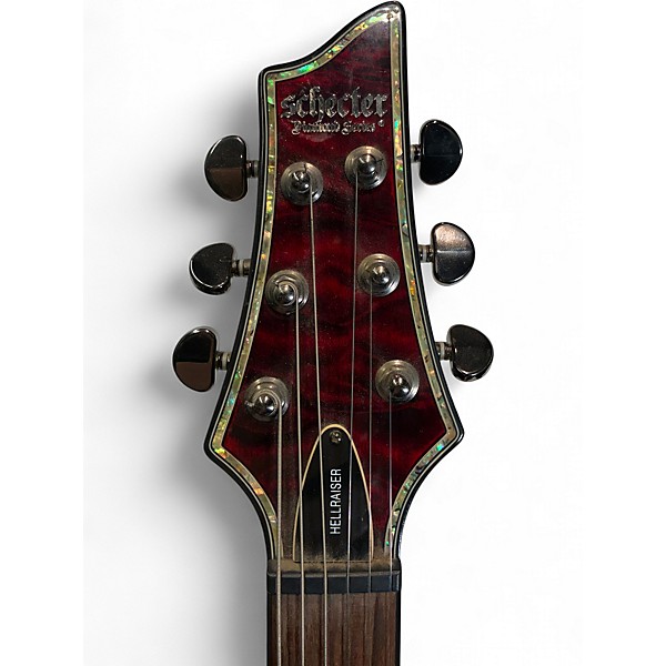 Used Schecter Guitar Research Hellraiser C1 Black Cherry Solid Body Electric Guitar