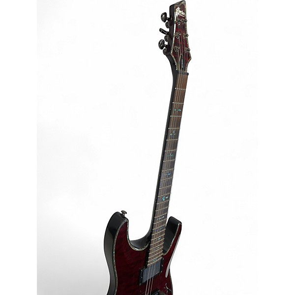 Used Schecter Guitar Research Hellraiser C1 Black Cherry Solid Body Electric Guitar