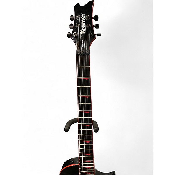 Used Kramer Assault Black and Red Solid Body Electric Guitar