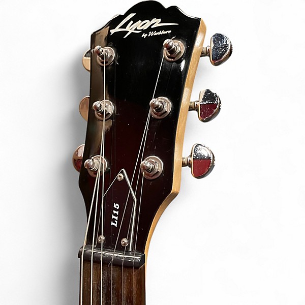 Used Lyon By Washburn LI15 Black Solid Body Electric Guitar