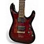 Used Schecter Guitar Research Demon 6 RED BURST FLAME Solid Body Electric Guitar thumbnail