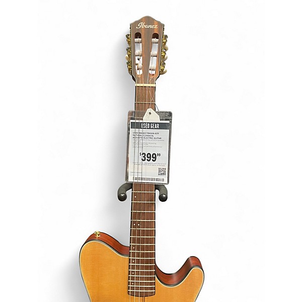 Used Ibanez FRH10N-NTF Natural Classical Acoustic Electric Guitar