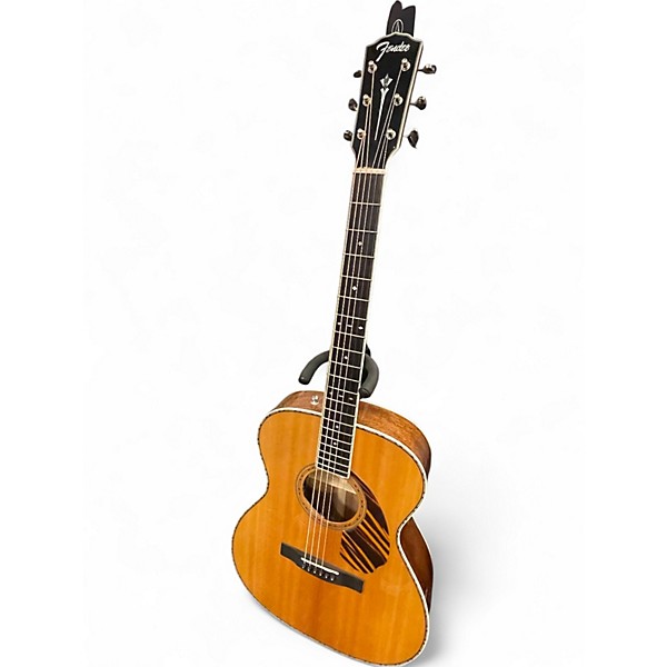 Used Fender PARAMOUNT PO-220 Natural Acoustic Electric Guitar