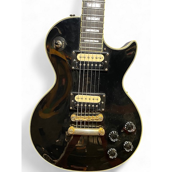 Used Epiphone Les Paul Custom Black Solid Body Electric Guitar