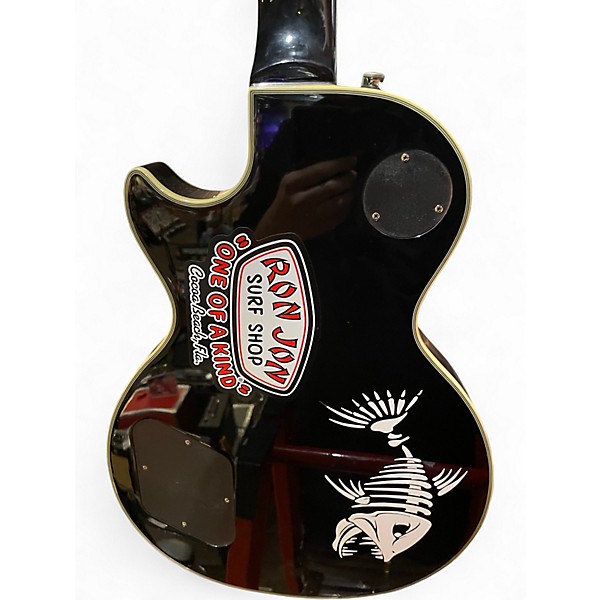 Used Epiphone Les Paul Custom Black Solid Body Electric Guitar