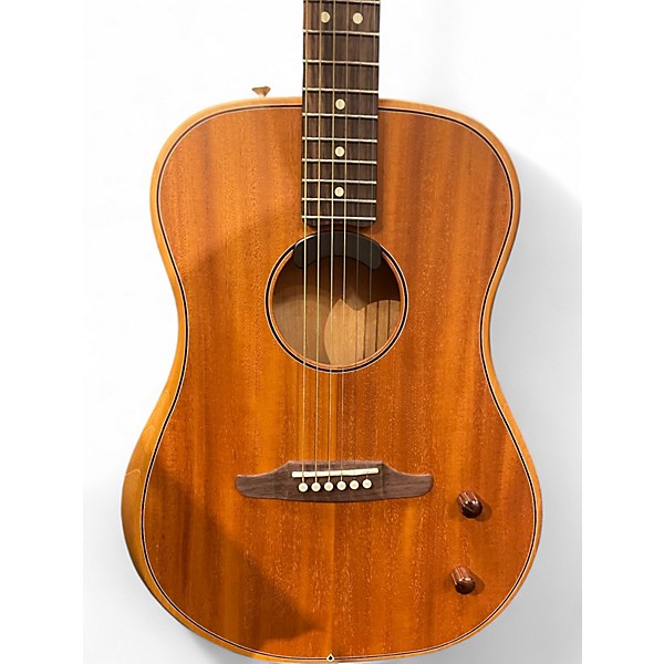 Used Fender HIGHWAY SERIES DREADNOUGHT Natural Acoustic Electric Guitar