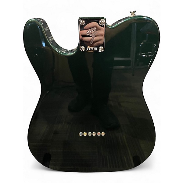 Used Fender Deluxe Telecaster Emerald Green Solid Body Electric Guitar
