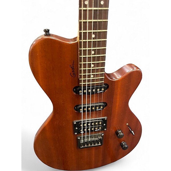 Used Godin elite 22s Brown Solid Body Electric Guitar