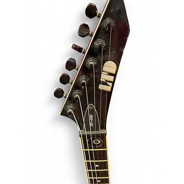 Used ESP ltd dv 200 Black Solid Body Electric Guitar