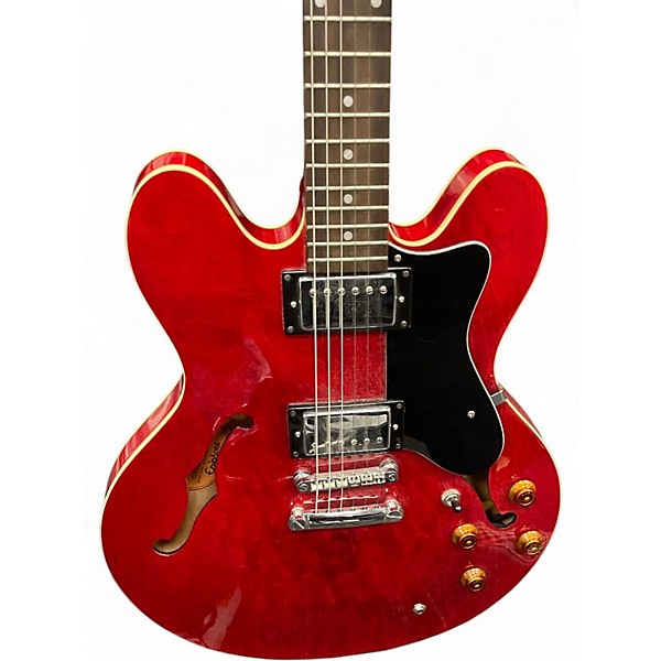 Used 2003 Epiphone ES335 DOT Cherry Hollow Body Electric Guitar