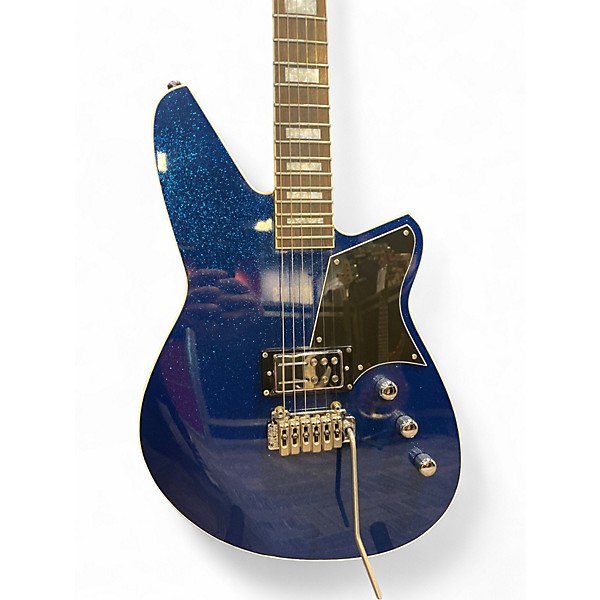 Used Reverend BAYONET CUSTOM BLUE SPARKLE Solid Body Electric Guitar