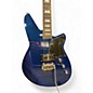 Used Reverend BAYONET CUSTOM BLUE SPARKLE Solid Body Electric Guitar