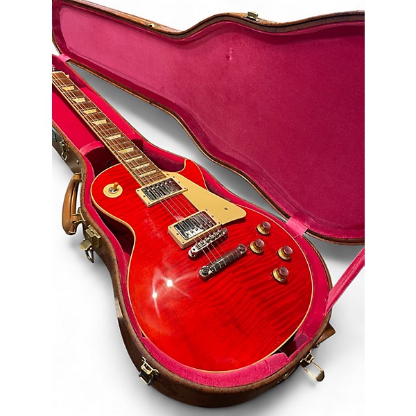 Used 2020s Gibson 1960 Les Paul Reissue VOS Flame Top RED Solid Body Electric Guitar
