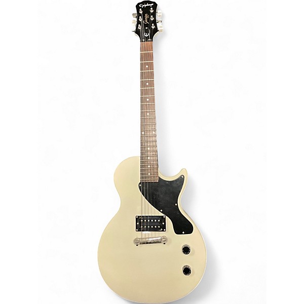 Used Epiphone Les Paul Junior Classic White Solid Body Electric Guitar