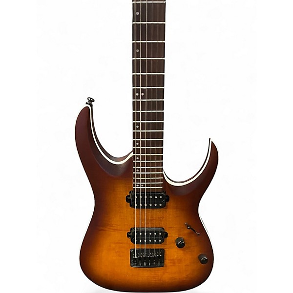 Used Ibanez RGA42FM Amber Solid Body Electric Guitar