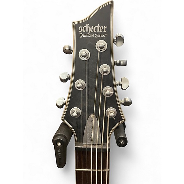 Used Schecter Guitar Research C-7 Platinum Left-Handed 7-String Trans Black Electric Guitar
