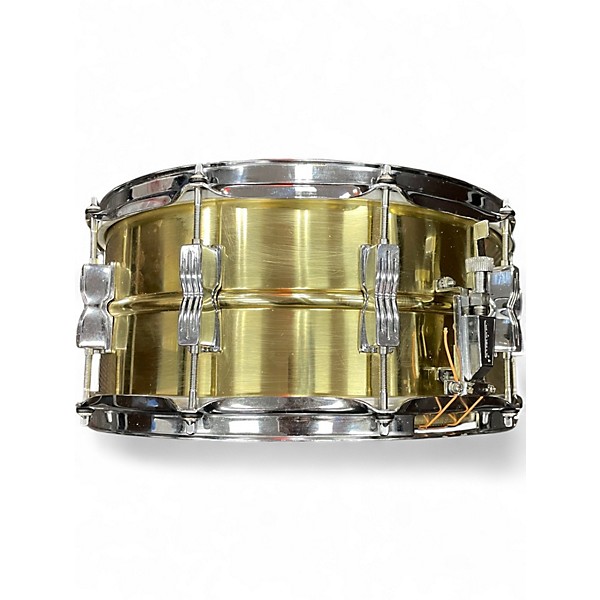 Used Ludwig 6.5X14 LM304 Rocker Brass Drum