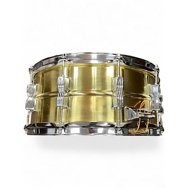 Used Ludwig 6.5X14 LM304 Rocker Brass Drum