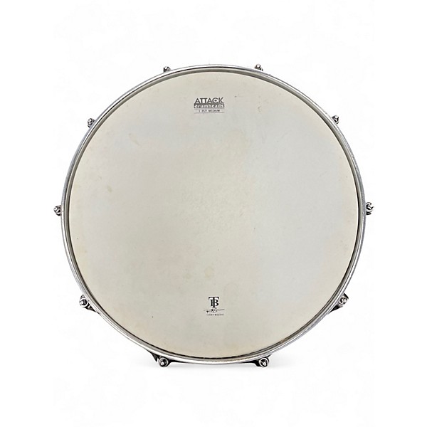 Used Ludwig 6.5X14 LM304 Rocker Brass Drum