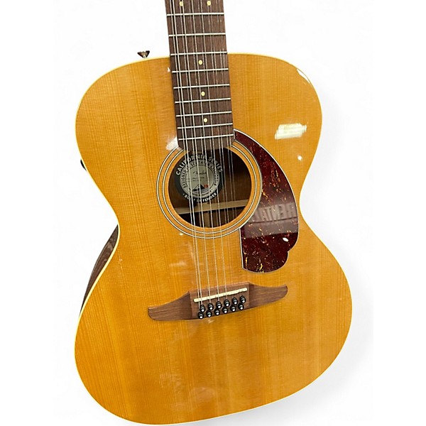 Used Fender California Series Villager Natural 12 String Acoustic Electric Guitar