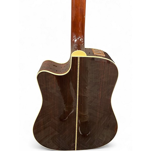 Used Takamine EF360C Natural Acoustic Electric Guitar