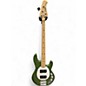 Used Sterling by Music Man SUB Series StringRay Ray4 HH Olive Green Electric Bass Guitar thumbnail
