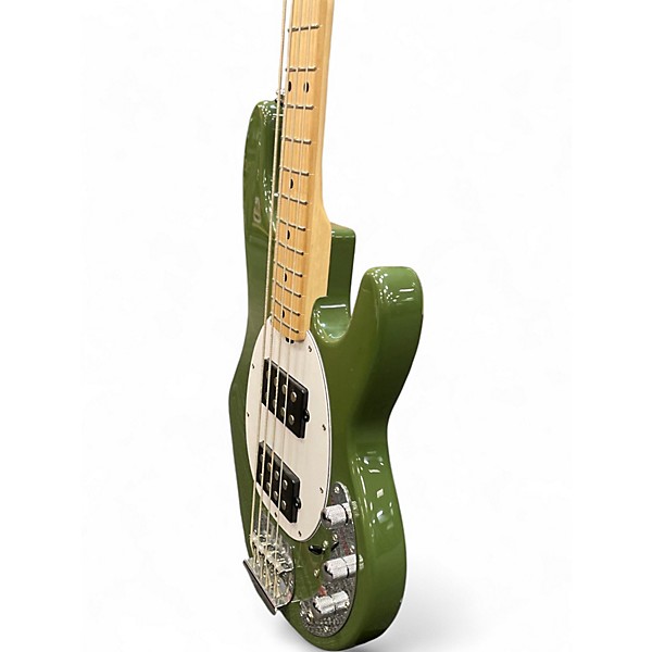 Used Sterling by Music Man SUB Series StringRay Ray4 HH Olive Green Electric Bass Guitar
