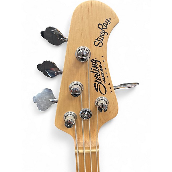 Used Sterling by Music Man SUB Series StringRay Ray4 HH Olive Green Electric Bass Guitar