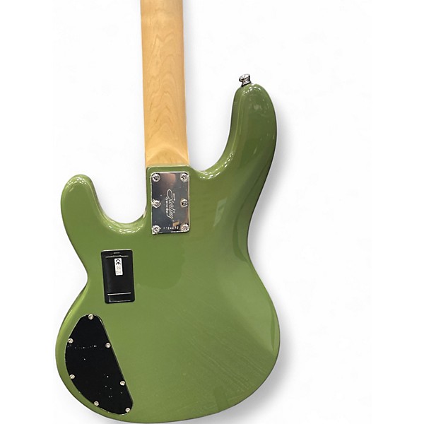 Used Sterling by Music Man SUB Series StringRay Ray4 HH Olive Green Electric Bass Guitar