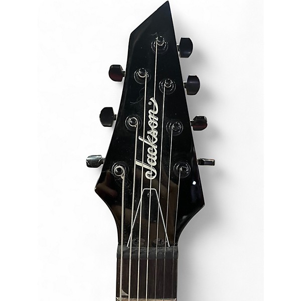Used Jackson JS22-7 Dinky 7 String Black Solid Body Electric Guitar
