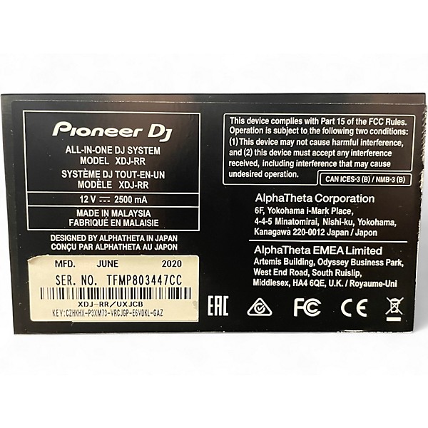 Used Pioneer DJ XDJRR DJ Controller