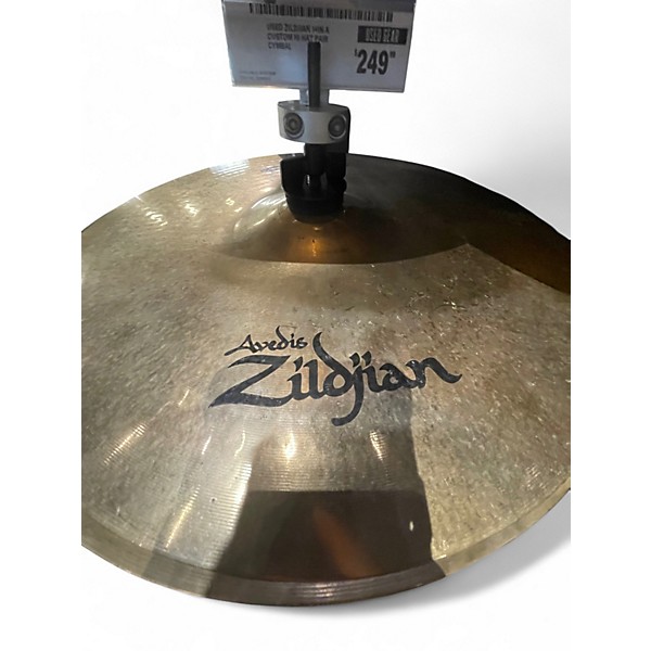 Used Zildjian 14in A Custom Hi Hat Pair Cymbal